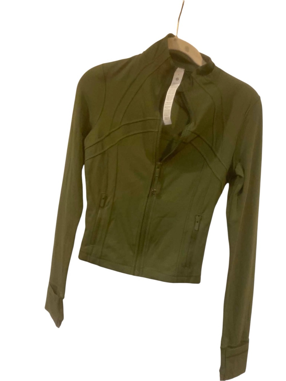 NWT Lululemon Define Cropped Jacket Nulu Size 4 SLY GREEN